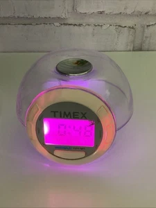 TIMEX Color Clear Alarm Clock Battery Travel Night Light W/ Sleep Sounds - Picture 1 of 22