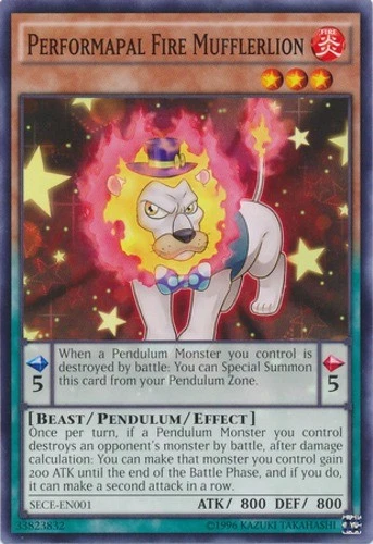 Performapal Fire Mufflerlion - SECE-EN001 - Common - Unlimited Edition Near Mint - Image 1 of 1
