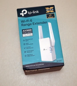 TP-Link RE705X AX3000 Wi-Fi 6 Range Extender Dual Band Wireless Repeater Booster - Zdjęcie 1 z 4