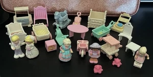 Vintage 80s Fisher Price Precious Places Lot - Figures & Accessories 20+ Pieces - Picture 1 of 8