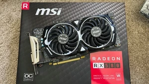 MSI Radeon RX 580 ARMOR OC 8GB PCIe graphics card - Picture 1 of 5