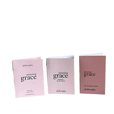 Philosophy Amazing Grace EDT Muestra Lote De 3 1.5 1.2 ml Viaje Minis Dab & Spray Foto 1 de 4