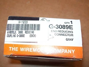 NEU BOX WIREMOLD G3089E ENDE REDUZIERUNG STECKER GRAU OBERFLÄCHENMONTAGE LAUFBAHN P193 - Bild 1 von 6