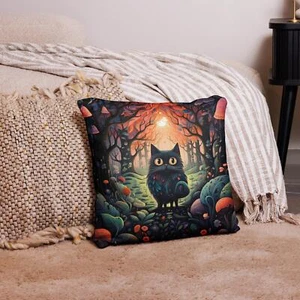 Throw Pillow Case Cat 21 - Picture 1 of 2