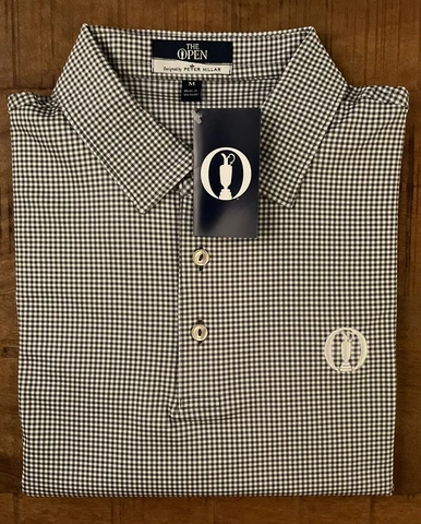 BRAND NEW 2023 British Open Peter Millar Polo - Patterned Grey - Men’s M Cover
