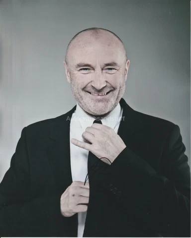 Phil Collins HAND SIGNED 8x10 Photo, Autograph, Genesis, Face Value Seriously B Cover