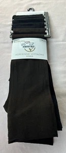 Adrienne Vittadini Opaque Trouser Socks 6 Pairs Shoe Size 9-11~Black & Brown NWT - Picture 1 of 3