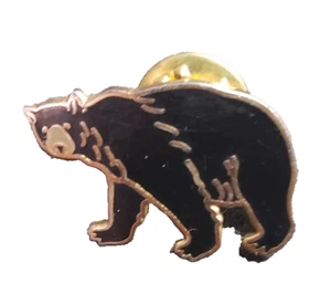 Spilla bavero orso nero regalo outdoor uomo - Foto 1 di 3
