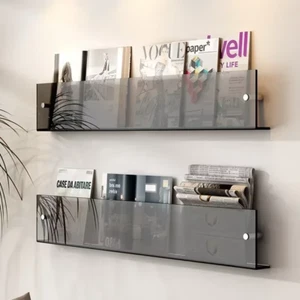 1Pcs INS Transparent Acrylic Wall Decoration Magazine Storage Rack Children'S Pi - Picture 1 of 21