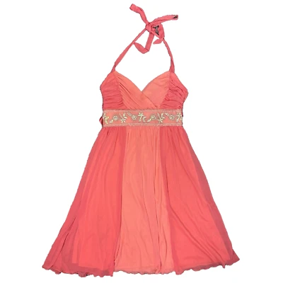 Vestido Babydoll Vintage Y2k City Triangle Hada Baile de graduación Med Malla Brillante Fairycore Foto 1 de 4