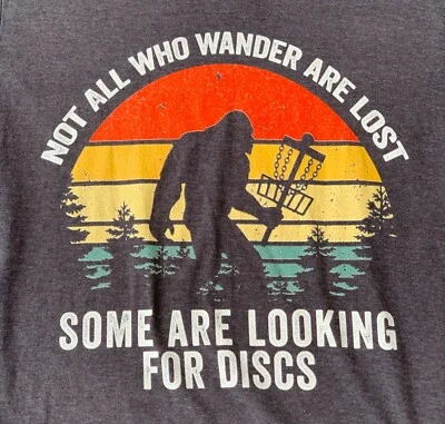 Camiseta Port & Company Anillo Girado Pie Grande/Disco Golf M Para Hombre Gráfico Mediano Foto 1 de 4