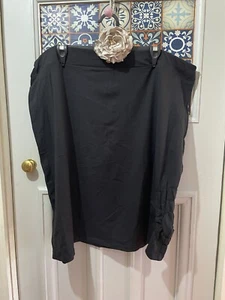 TS Taking Shape Black Stretch With Elastic Detail Skirt Plus Size XL 24 - Picture 1 of 5