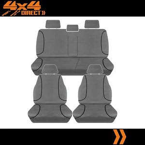 FULL CAR PACK 14oz CANVAS SEAT COVERS FOR ISUZU DMAX TF DUAL CAB LSU LSM 12-ON - Picture 1 of 2