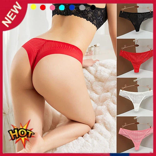 Frauen Sexy Spitze Höschen Niedrige Taille Unterwäsche Tanga Weibliche G ∧ - Bild 1 von 4