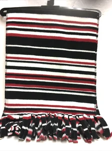WARM FLEECE STRIPE SCARF NWT, WINTER COLLECTION LENGTH 60"X 10" ~100% POLYESTER - Picture 1 of 1