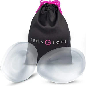 Silicone Gel Push up Bra Inserts - Cleavage Enhancer Cups - Picture 1 of 12