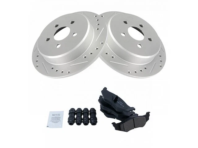 Rear TRQ Brake Pad and Rotor Kit fits Dodge Stratus 1995-2006 Sedan 14VNKK Foto 1 de 1