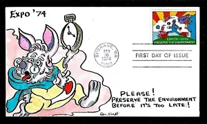 1527 10c Stamp (Peter Max) PRESERVE THE ENVIRONMENT FDC - BEN KRAFT CACHET - Picture 1 of 1