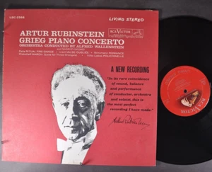 ARTUR RUBINSTEIN Grieg Piano Concerto LP LSC-2566 RCA SHADED DOG 5S/8S - Picture 1 of 2