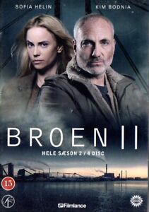 4 DVD TV-Serie Schweden DÄNISCH SCHWEDISCH BRON BROEN II Die Brücke Staffel 2