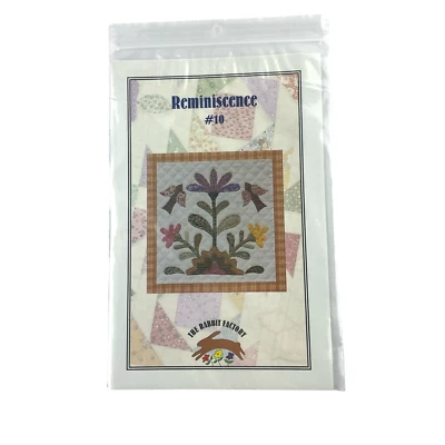 Rabbit Factory Reminiscence Quilt Pattern No. 10 Block Of The Month Applique - Image 1 of 4