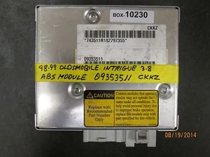 98.99 OLDSMOBILE INTRIGUE 3.8 ABS MODULE #09353511 CKKZ *See item description*  - Bild 1 von 2