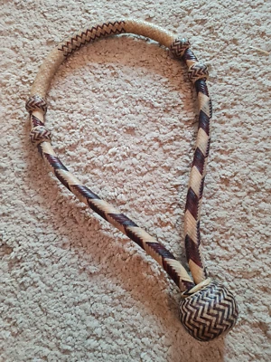 Professional XL Rawhide Bosal (Rawhide Core) - Two Tone - Special Braid - Image 1 of 3