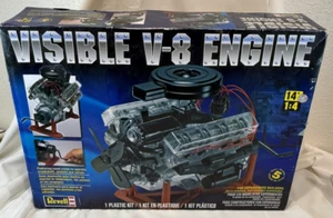 REVELL VISIBLE V8 ENGINE MODEL KIT 20123 Open Box Unsure If Complete Parts Only - Picture 1 of 11