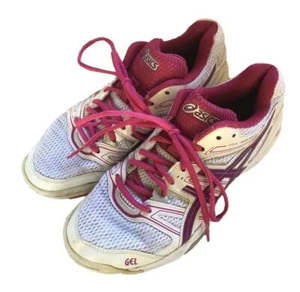 ASICS Damen weiß rosa Gel-Rocket 10 Volleyball Tennis Laufschuhe Gr. 8,5 - Bild 1 von 8