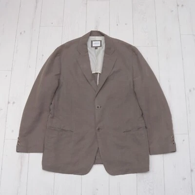 Armani Collezioni Tencel льняной повседневный блейзер 52R Fein Kaller хаки аккуратно б/у - Изображение 1 из 4