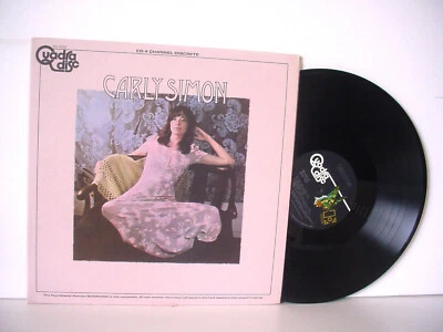 CARLY SIMON original QUADRADISC LP + POSTER 1973 ELEKTRA EQ 4082 QUADRAPHONIC - Image 1 of 4