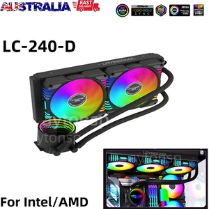 Liquid Cooled Water Cooled ARGB LC-240 Black-240mm Radiator Pump AIO For CPU - Picture 1 of 12