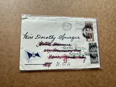 Cubierta Malaya Singapur 1935 + bicolor KGV 1C + 5C pares = 12C + redirigido + CDS de 2 anillos Foto 1 de 3