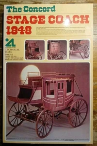 Artesania Latina 16004 The Concord Stage Coach 1848 1/10 NUOVO/CONFEZIONE ORIGINALE - Foto 1 di 2