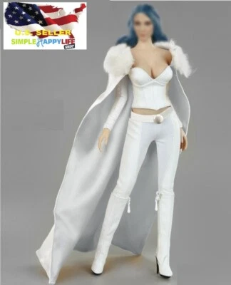 Vestido capa capa capa piel blanca 1/6 para figura de 12" Phicen Hot Toys Worldbox ❶USA❶ Foto 1 de 3