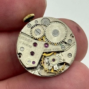 19.6mm Tudor Cal 2325 & 4.2mm Rolex Crown Manual Wind Swiss Watch Movement PARTS - Picture 1 of 24