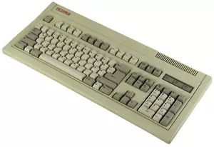 Super Retro Vintage Keyboard Actebis Computer K104 QWERTZ Germany DE PS/2 White - Picture 1 of 2