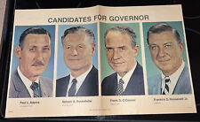 1966 ROCKEFELLER ROOSEVELT NEW YORK GOVERNOR CAMPAIGN NEWSPAPER PAGE 21.5x13