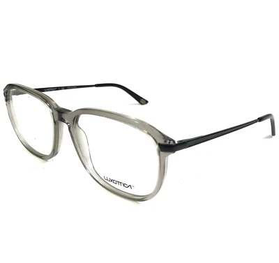 Monturas para gafas Luxottica LU 3209 C535 negras transparentes grises cuadradas 54-17-145 Foto 1 de 4