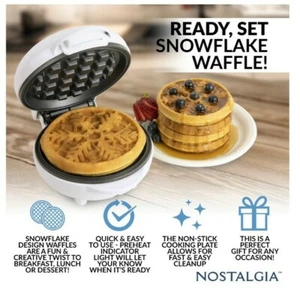 **BRAND NEW** Nostalgia My Mini Waffle Maker ALL STYLES - Picture 1 of 9