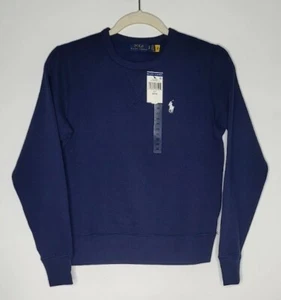 125 $ Polo Ralph Lauren Damen-Sweatshirt XS Magic Fleece marineblau EXTRA KLEIN NEU MIT ETIKETT - Bild 1 von 12