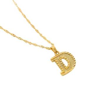 Initial Letter Necklace A-Z Alphabet Fashion Charm Jewelry Lady For Women SH