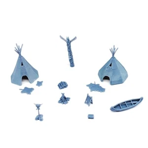 Outland Models paisaje ferroviario almacén indio accesorios?r juego 1:87 escala H0 - Imagen 1 de 2