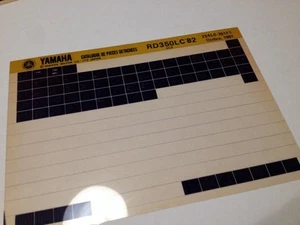 Yamaha RD350LC Rdlc 4L0 Micro Enchufe Piezas List Catálogo Microfichas - Imagen 1 de 2