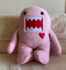 Domo-kun NHK TV Character Animation Large Plush Soft Stuffed Toy Heart Used JPN