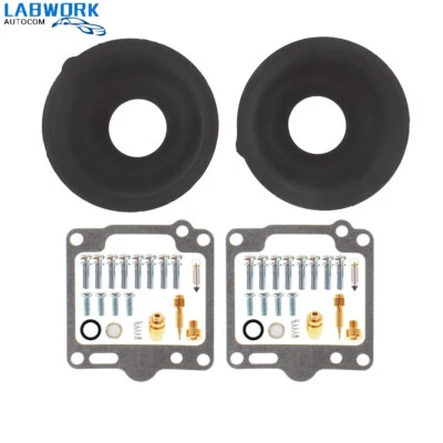 2SET For yamaha XV750 Virago 750 carburetor repair kit plunger diaphragm parts - Image 1 of 4