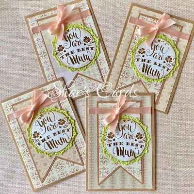 Happy Mothers Day Card, You are the BEST MUM Vintage charm Handmade in Australia - Image 1 of 4