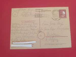 Deutsches Reich Ganzsache/Postkarte 6 Pfennig,gestempelt 28.12.1944 Braunschweig - Bild 1 von 2