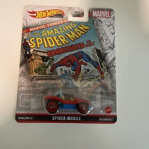 Hot Wheels Premium Spider-Mobile Real Riders 2021 New The Amazing Spider-Man - Picture 1 of 2