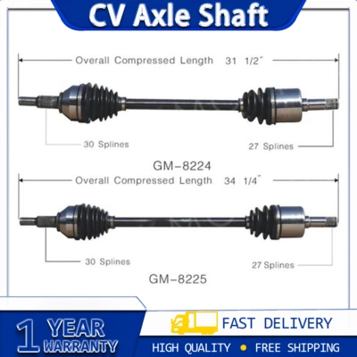 Eje TrakMotive CV eje junta CV 2x se adapta de 2006 a 2009 Pontiac Solstice Foto 1 de 4